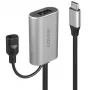 Lindy 5m USB 3.2 Gen 1 C/A Active Extension, 5 m, USB C, USB A, USB 3.2 Gen 1 (3.1 Gen 1), argento