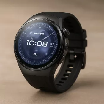 Smartwatch HUAWEI WATCH 5 — rotondo 46 mm, display 1,38 pollici, GPS, Bluetooth, telefonia mobile, nero