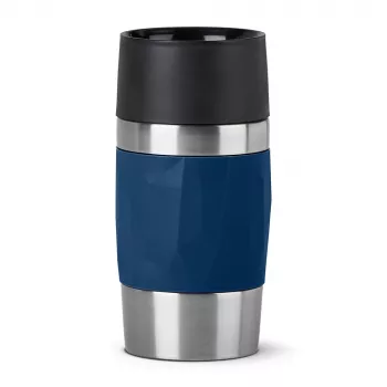 EMSA Travel Mug Compact 300 ml blu, acciaio inossidabile