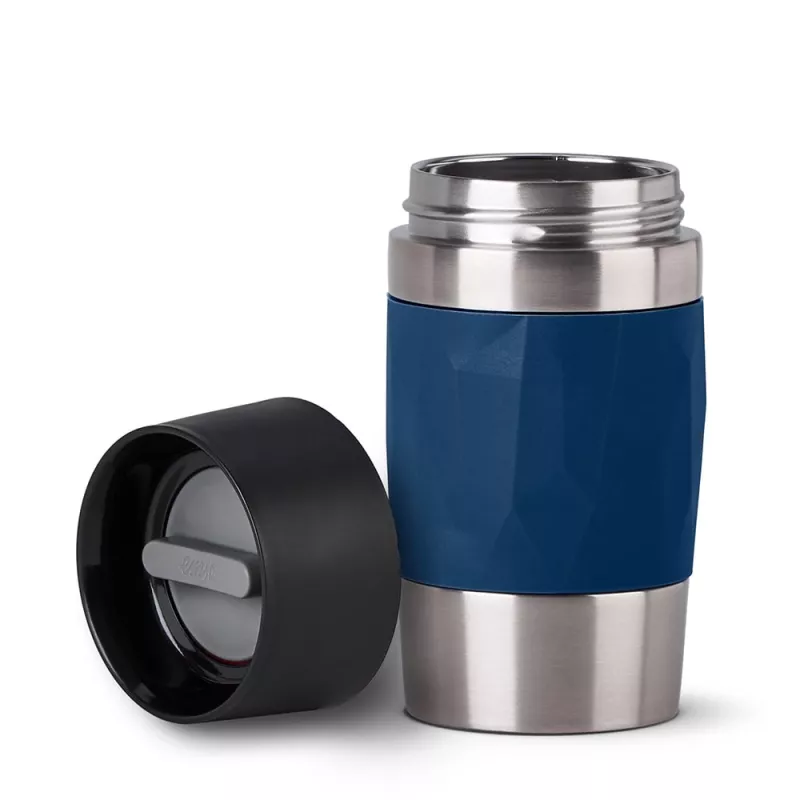 EMSA Travel Mug Compact 300 ml blu, acciaio inossidabile