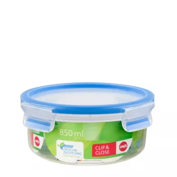EMSA 508552 Contenitore per alimenti ciotola rotonda 0,85 l trasparente 1 pz.
