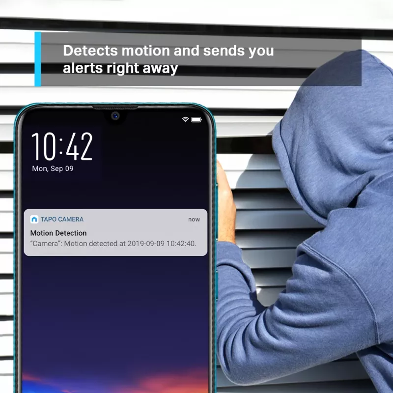 TP-Link Tapo Telecamera Wi-Fi per la sicurezza domestica con rotazione e inclinazione