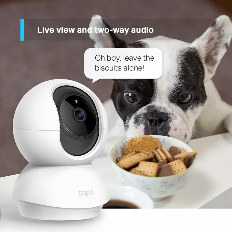 TP-Link Tapo Telecamera Wi-Fi per la sicurezza domestica con rotazione e inclinazione