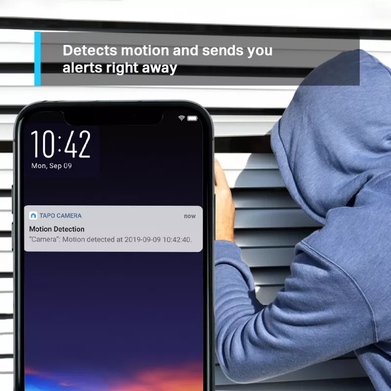 TP-Link Tapo Telecamera Wi-Fi per la sicurezza domestica con rotazione e inclinazione
