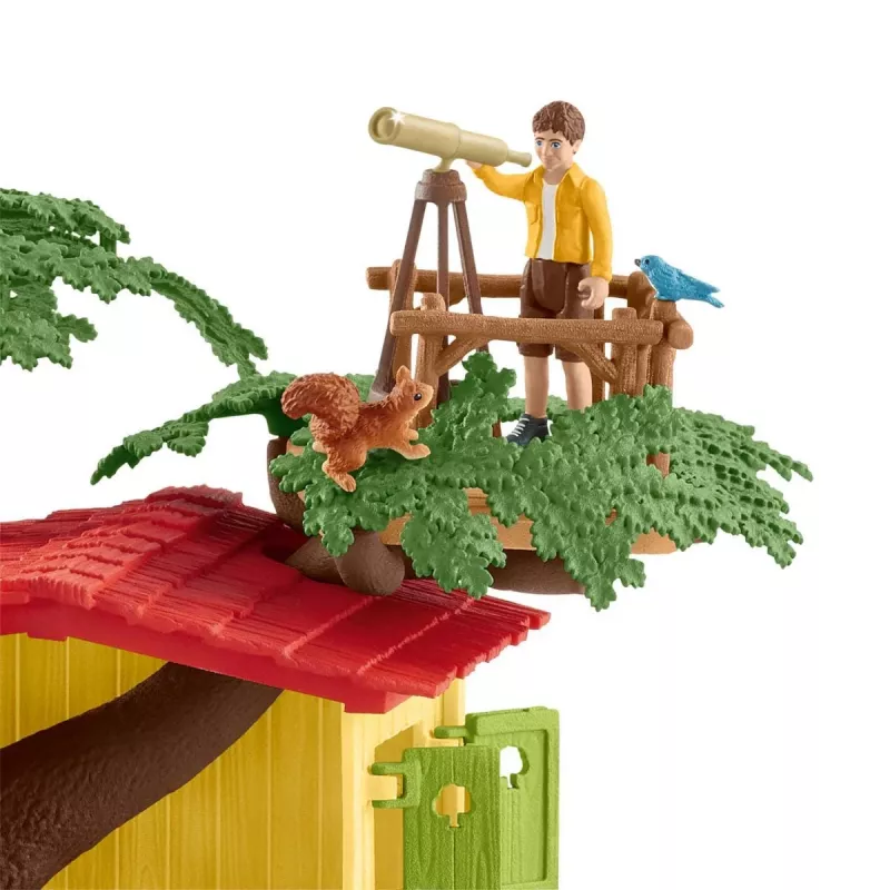 Set di gioco Schleich FARM WORLD casa sull'albero delle avventure