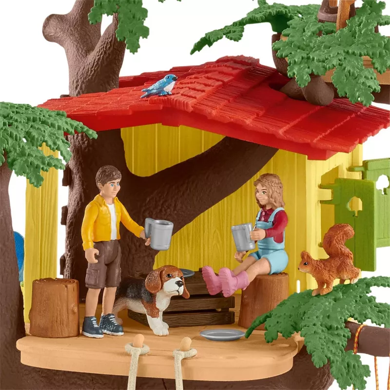 Set di gioco Schleich FARM WORLD casa sull'albero delle avventure