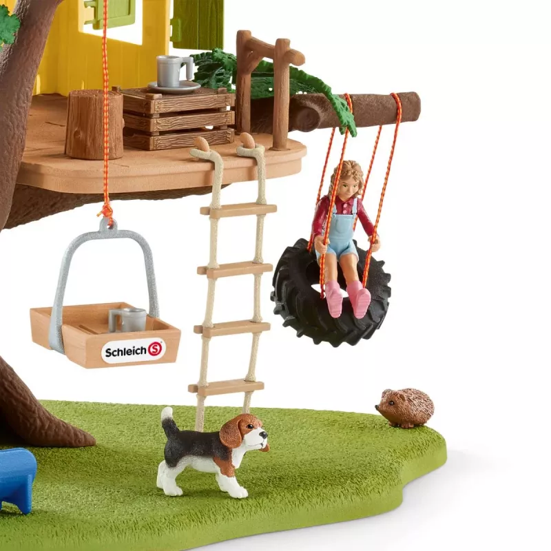 Set di gioco Schleich FARM WORLD casa sull'albero delle avventure