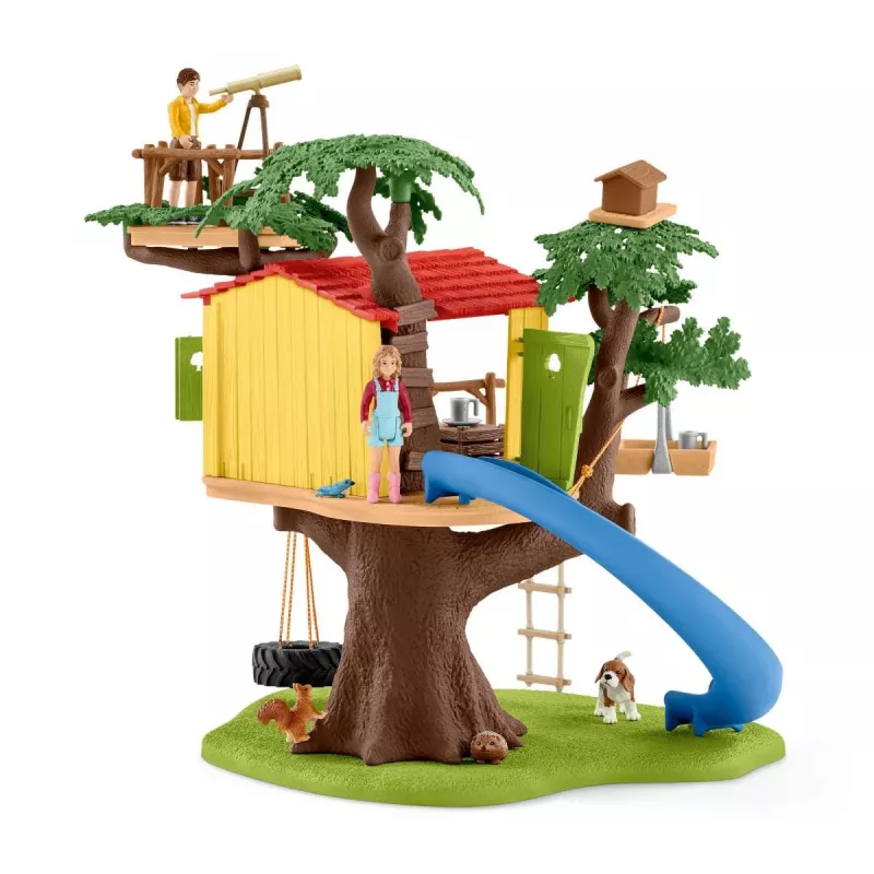 Set di gioco Schleich FARM WORLD casa sull'albero delle avventure