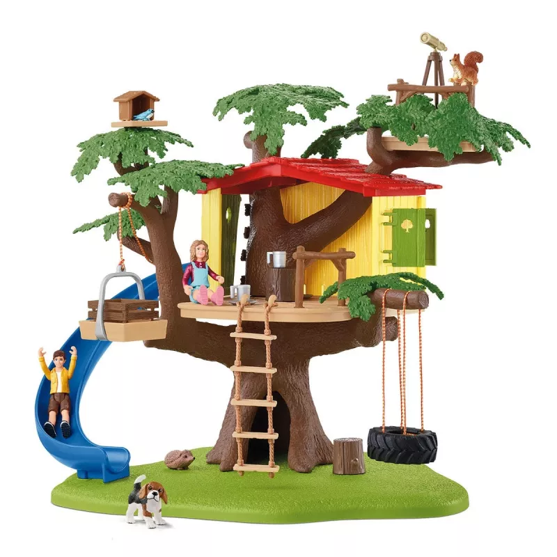 Set di gioco Schleich FARM WORLD casa sull'albero delle avventure