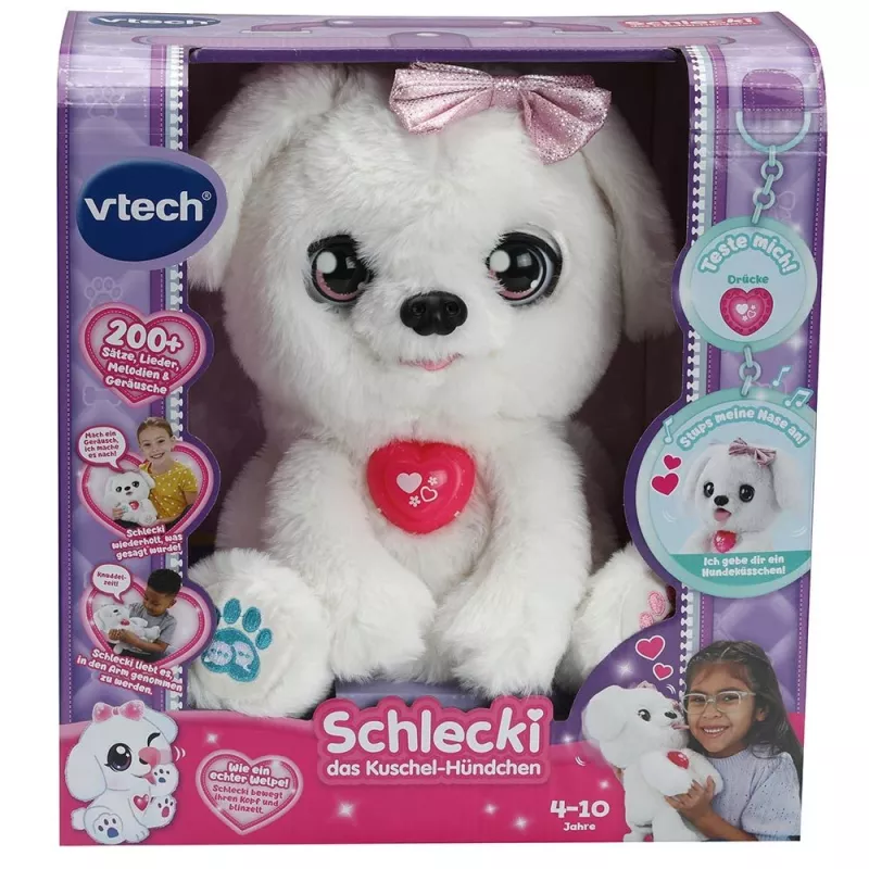 Peluche VTech Schlecki il cucciolo coccoloso — peluche interattivo di VTech