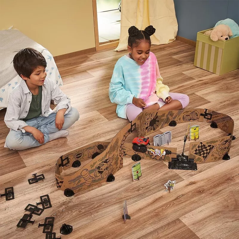 VTech Car-Board Racers 563904, 5 anni, batterie necessarie, AA, cartone, gomma, multicolore