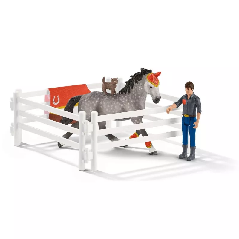 Set da gioco Schleich HORSE CLUB set di volteggio di Mia