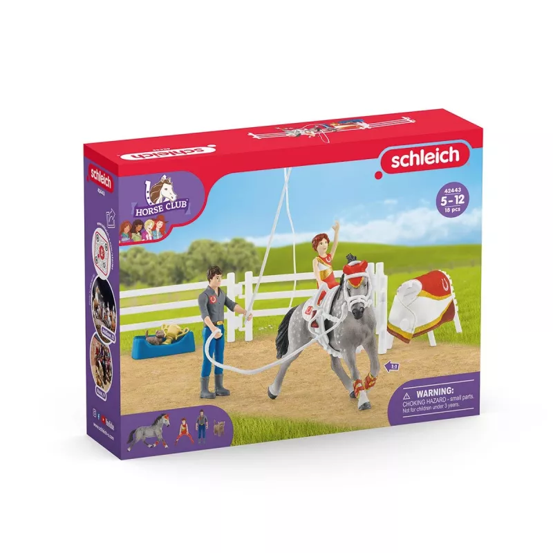 Set da gioco Schleich HORSE CLUB set di volteggio di Mia