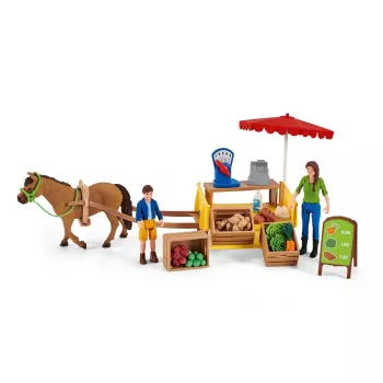 Bancarella agricola mobile Schleich Farm Life Sunny Day 42528