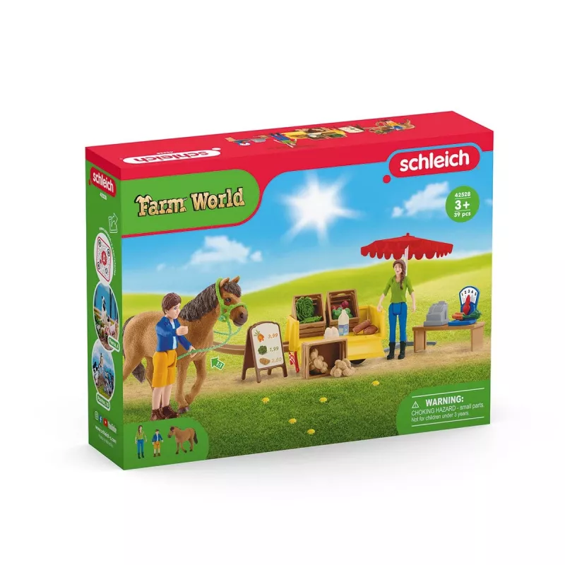 Bancarella agricola mobile Schleich Farm Life Sunny Day 42528