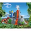 Schleich dinosauro campo base della spedizione al vulcano multicolore 42564