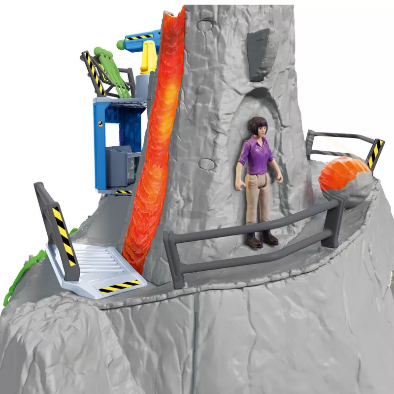Schleich dinosauro campo base della spedizione al vulcano multicolore 42564
