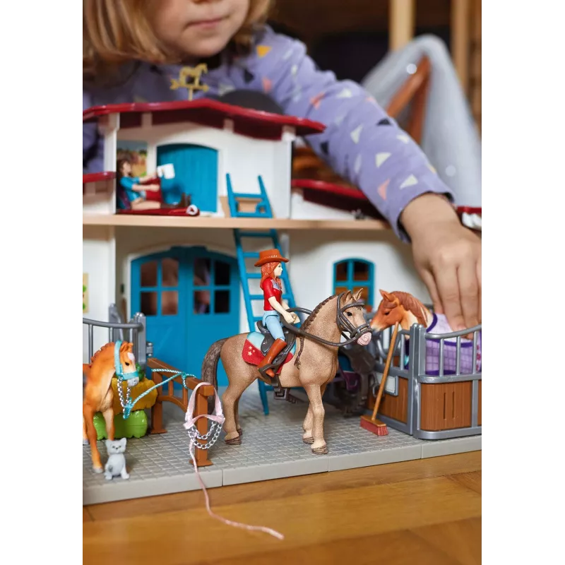 schleich HORSE CLUB Reitzentrum am See, fattoria, scuderia, cavalli, 5 anni, multicolore, plastica