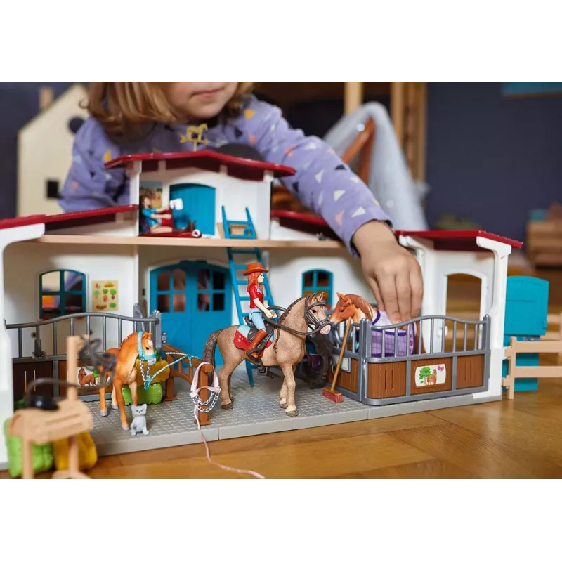 schleich HORSE CLUB Reitzentrum am See, fattoria, scuderia, cavalli, 5 anni, multicolore, plastica