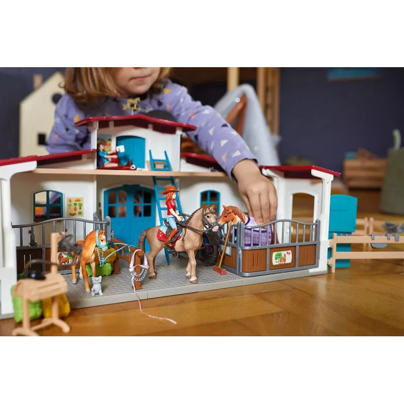 schleich HORSE CLUB Reitzentrum am See, fattoria, scuderia, cavalli, 5 anni, multicolore, plastica