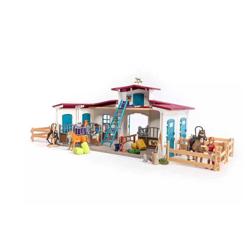 schleich HORSE CLUB Reitzentrum am See, fattoria, scuderia, cavalli, 5 anni, multicolore, plastica