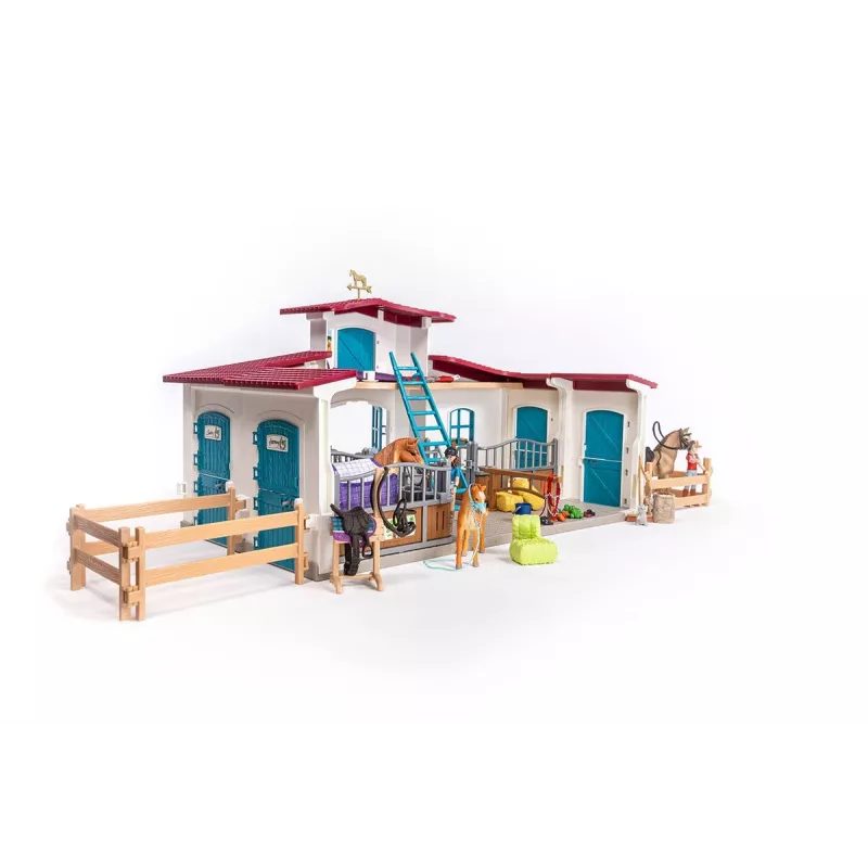 schleich HORSE CLUB Reitzentrum am See, fattoria, scuderia, cavalli, 5 anni, multicolore, plastica