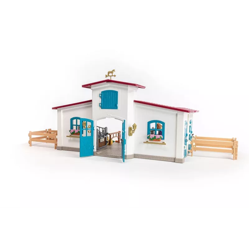 schleich HORSE CLUB Reitzentrum am See, fattoria, scuderia, cavalli, 5 anni, multicolore, plastica