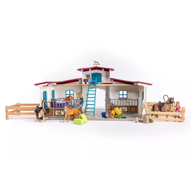 schleich HORSE CLUB Reitzentrum am See, fattoria, scuderia, cavalli, 5 anni, multicolore, plastica