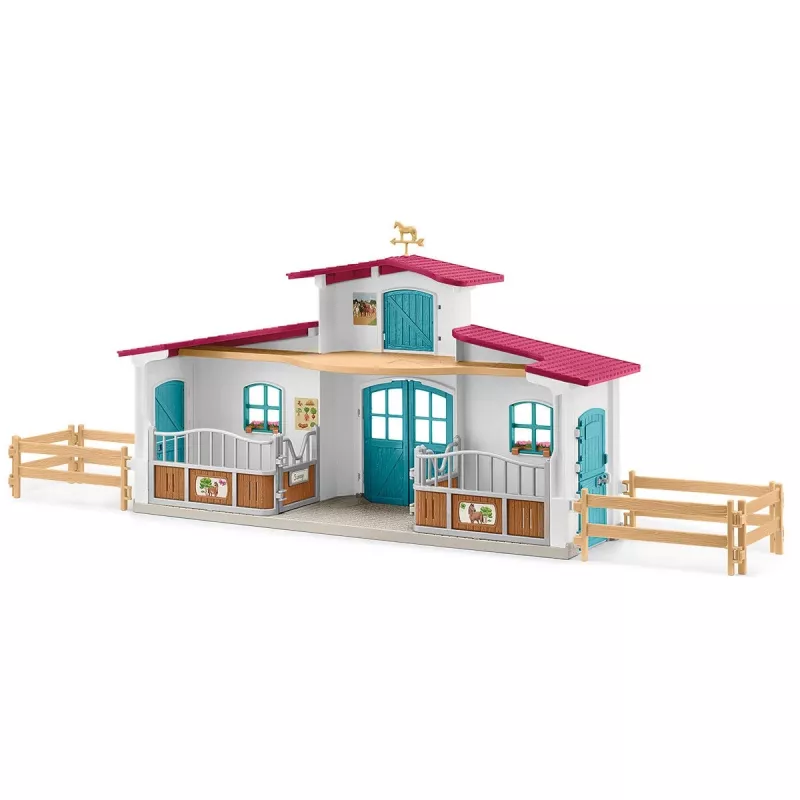 schleich HORSE CLUB Reitzentrum am See, fattoria, scuderia, cavalli, 5 anni, multicolore, plastica
