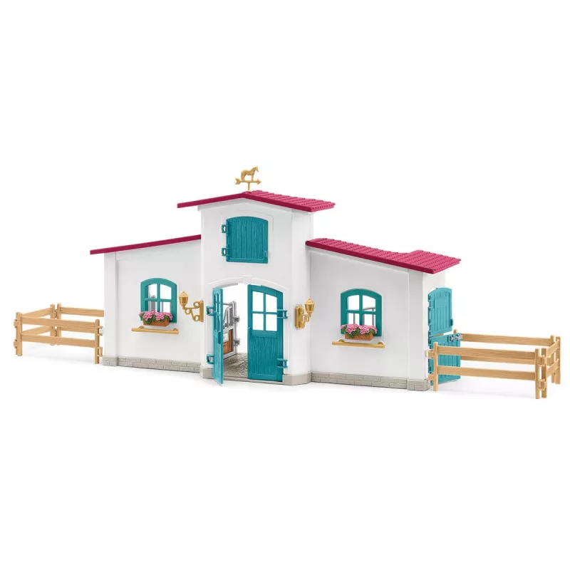 schleich HORSE CLUB Reitzentrum am See, fattoria, scuderia, cavalli, 5 anni, multicolore, plastica