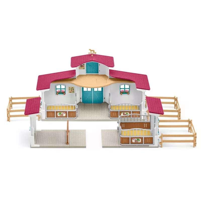 schleich HORSE CLUB Reitzentrum am See, fattoria, scuderia, cavalli, 5 anni, multicolore, plastica