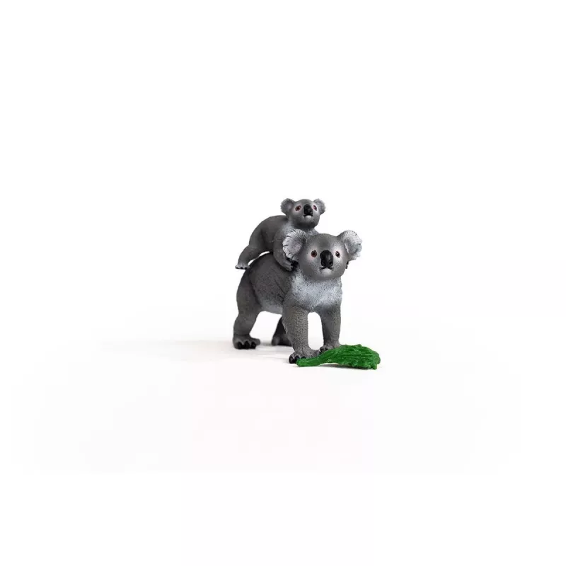 Schleich WILD LIFE Koala madre con cucciolo 42566 grigioverde