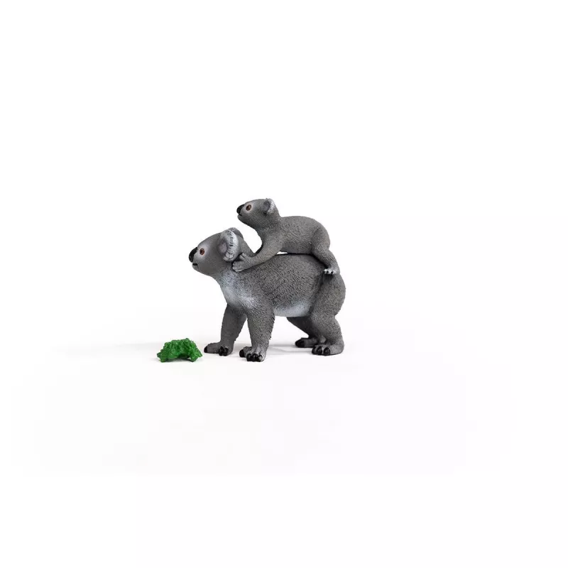 Schleich WILD LIFE Koala madre con cucciolo 42566 grigioverde