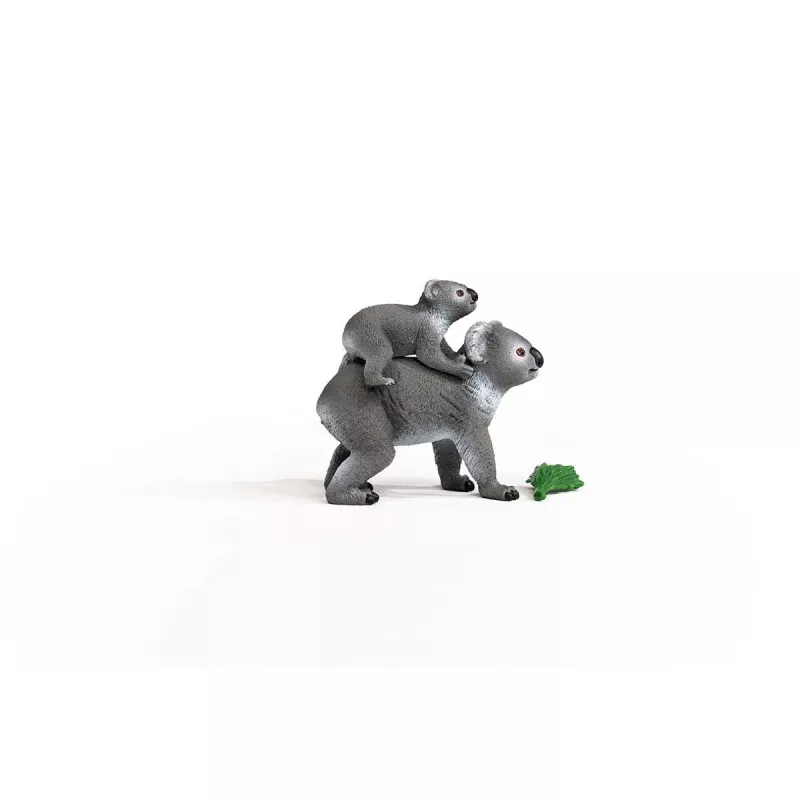 Schleich WILD LIFE Koala madre con cucciolo 42566 grigioverde