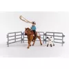 schleich Cowgirl Team Roping Fun, 3 anni, multicolore
