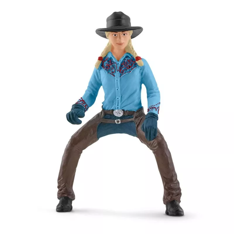 schleich Cowgirl Team Roping Fun, 3 anni, multicolore