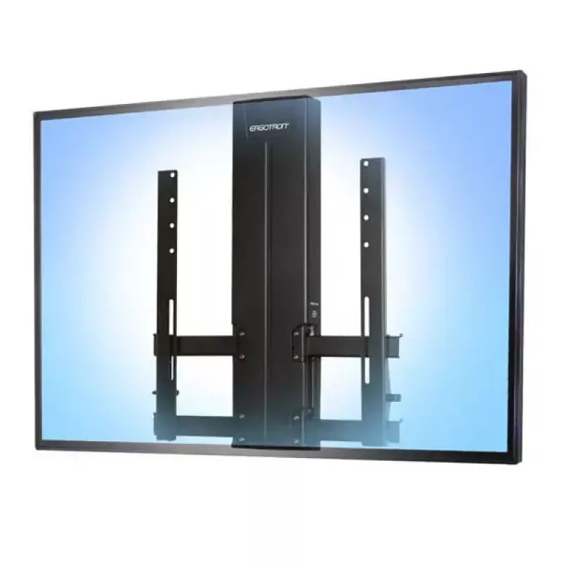 Ergotron Glide Wall Mount HD 61-061-085 supporto a parete, fino a 152,4 cm (60 pollici), regolabile in altezza, inclinabile, 18,1 kg, nero