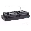 Sistema di raffreddamento Alphacool 24831 silicone nero ventola 14 cm