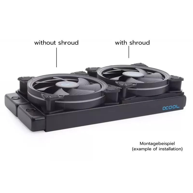 Sistema di raffreddamento Alphacool 24831 silicone nero ventola 14 cm