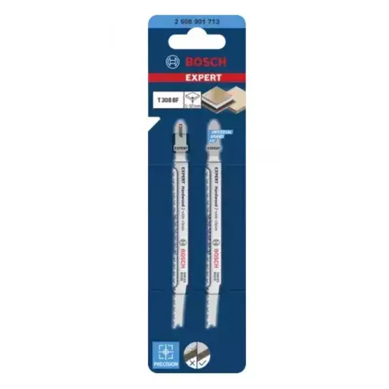 Lama per seghetto alternativo Bosch T 308 BF bimetallo 2 pezzi spessore di taglio 5 cm