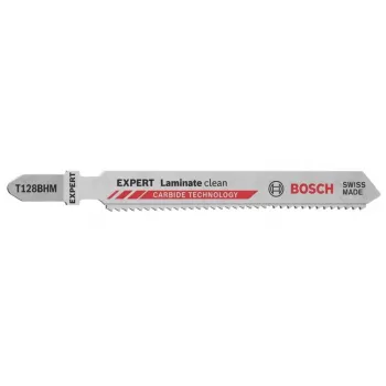 Lama per seghetto alternativo Bosch T128BHM Carbide 2 pezzi per laminato PVC