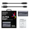 ADATA SE880 500 GB USB Type-C 3.2 Gen 2 (3.1 Gen 2) Wi-Fi grigio