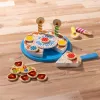 Melissa & Doug torta di compleanno – cibo giocattolo in legno con decorazioni da mescolare e 7 candeline