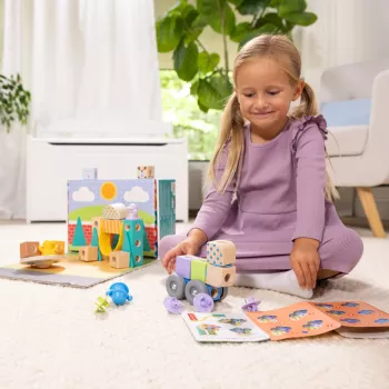 Melissa & Doug MDT BBN Blockables Town Pyst GML, 2 anno/i, 73 pz., plastica, legno