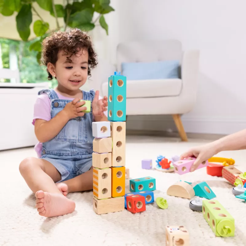 Melissa & Doug MDT BBN Blockables Town Pyst GML, 2 anno/i, 73 pz., plastica, legno