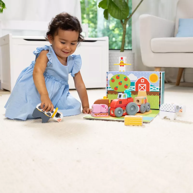 Melissa & Doug MDT BBN Blockables Farm GML, 2 anno/i, 56 pezzi, plastica, legno