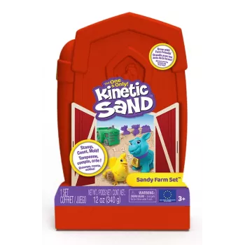 Spin Master Kinetic Sand - Sandy Farm Set, sabbia da gioco