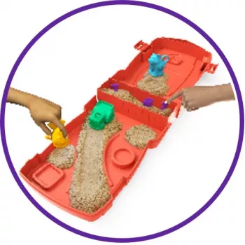 Spin Master Kinetic Sand - Sandy Farm Set, sabbia da gioco