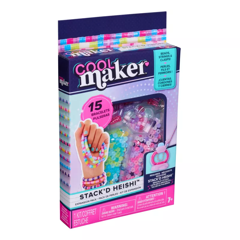 Spin Master Cool Maker Stack'd Heishi 6073900 set di ricarica per creare braccialetti, da 7 anni