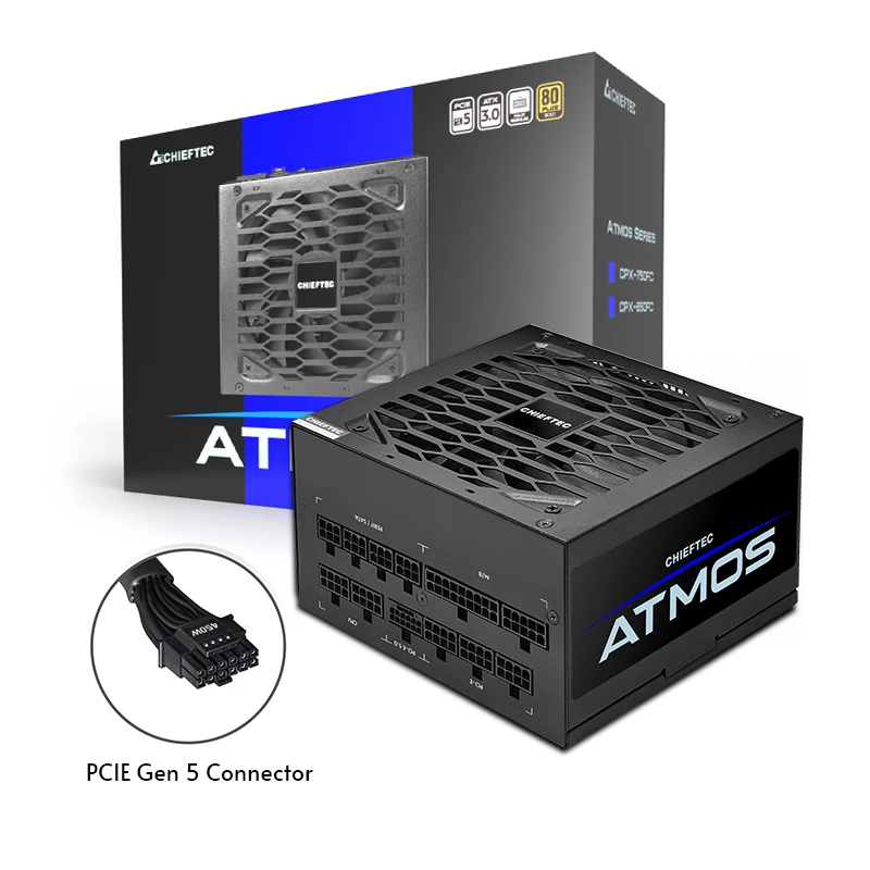 Chieftec Atmos alimentatore 750 W 20+4 pin ATX ATX nero